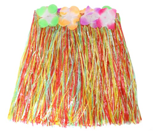 HAWAIIAN HULA SKIRTS FLOWER WAISTBAND LUAU SUMMER PARTY HEN FANCY DRESS COSTUME - Picture 4 of 20