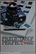1982 LEITZ R4 Camera advertisement, Leitz R4 35mm, Canadian ad