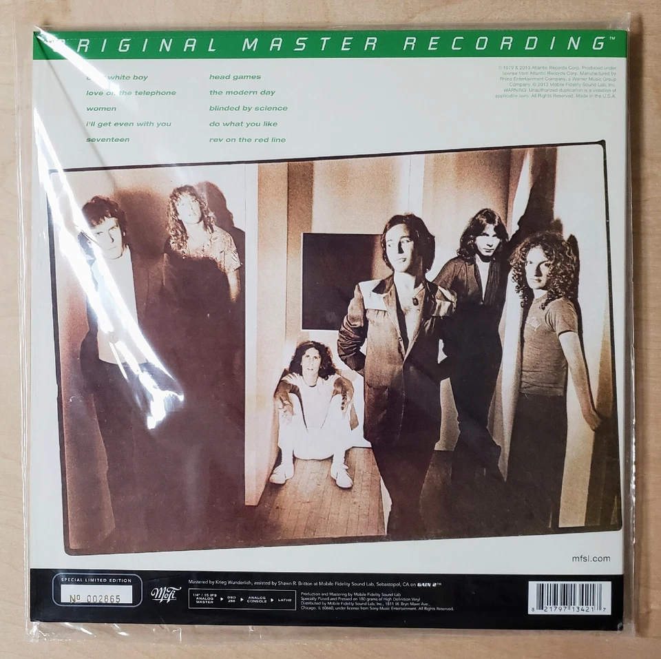 Foreigner Head Games Mobile Fidelity Sealed 180g Audiophile Vinyl Numbered - Image 2 of 2