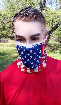 American Flag Design Neck Gaiter / Scarf / Mask One Size Fits Most