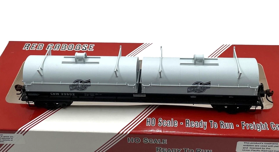 HO RED CABOOSE RR-32520-1 100 TON EVANS COIL CAR CHICAGO NORTHWESTERN CNW 39602 - Image 2 of 2