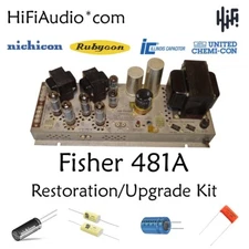 Fisher 481a amplifier restoration recap repair upgrade rebuild kit