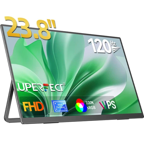 UPERFECT 23,8 Zoll Tragbarer Monitor 1920*1080 120Hz Display Eye Care Bildschirm