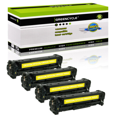4PK CF212A Yellow Toner Cartridge For HP 131A LaserJet Pro 200 MFP M276n M276nw