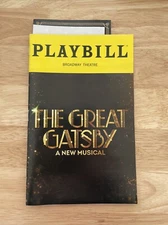 THE GREAT GATSBY Broadway Playbill Jeremy Jordan Eva Noblezada - August 2024