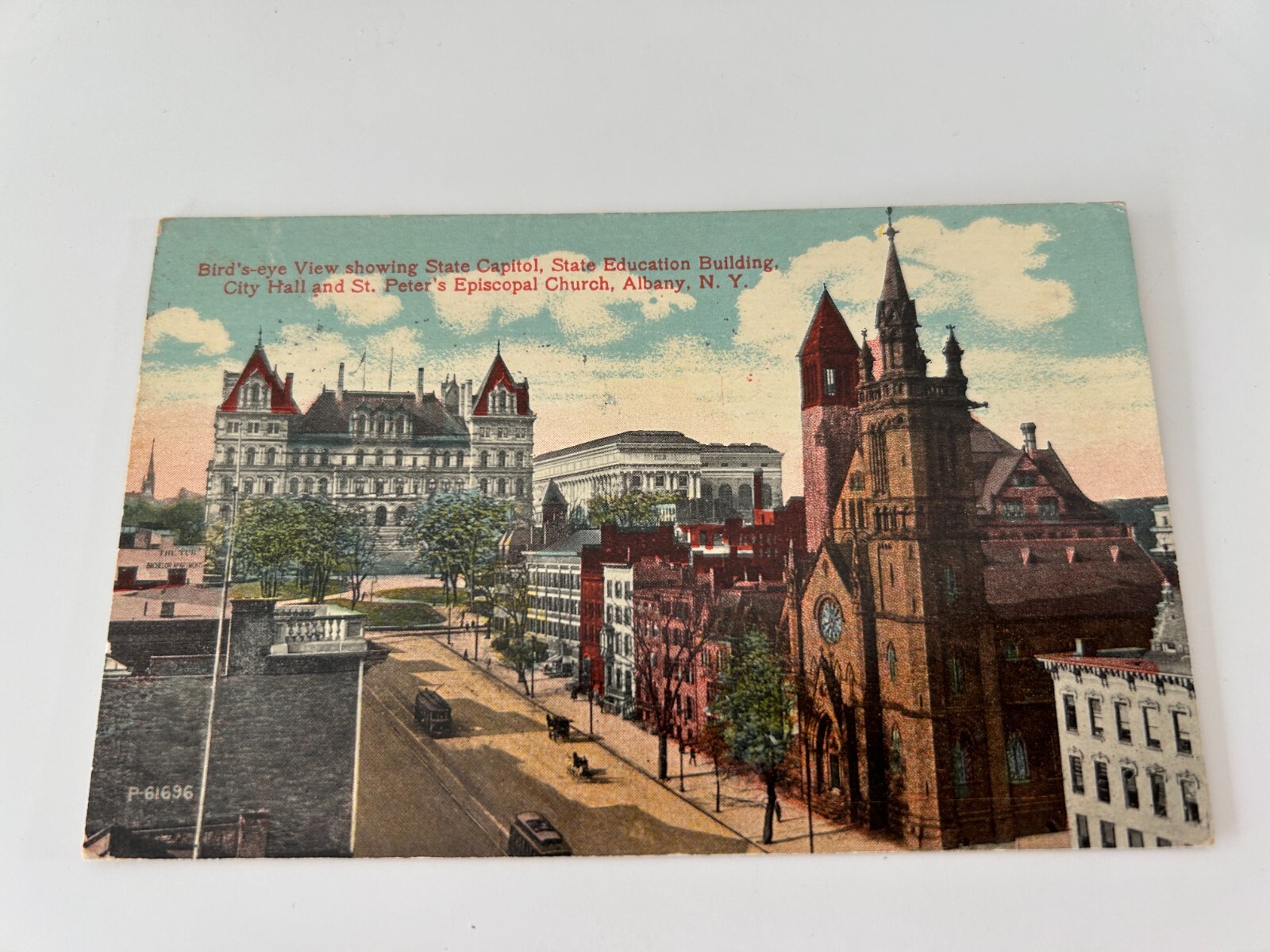 Bird's Eye View Albany New York State Capitol State Education Building City Hall