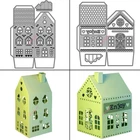3D House Cutting Dies DIY Album Paper Card Making Embossing Stencil UK