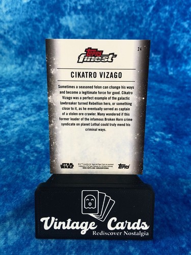 Star Wars Finest 2018 #24 Cikatro Vizago /50 Gold Parallel Base SINGLE Card - Picture 2 of 2