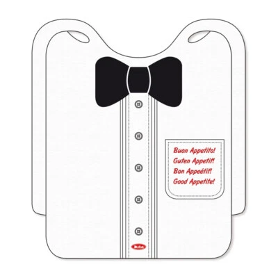 50 Bavette Impermeabili Monouso TNT 35x45 cm, Usa e Getta per Adulti