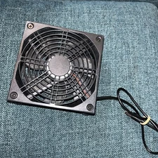Black Square Router fan DIY PC Cooler Cooling Silent Quiet DC 5V USB power