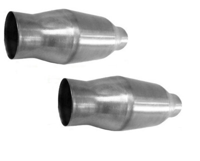 EPA Approved Two-2.5'' Universal Thunderbolt Catalytic Converter High Flow