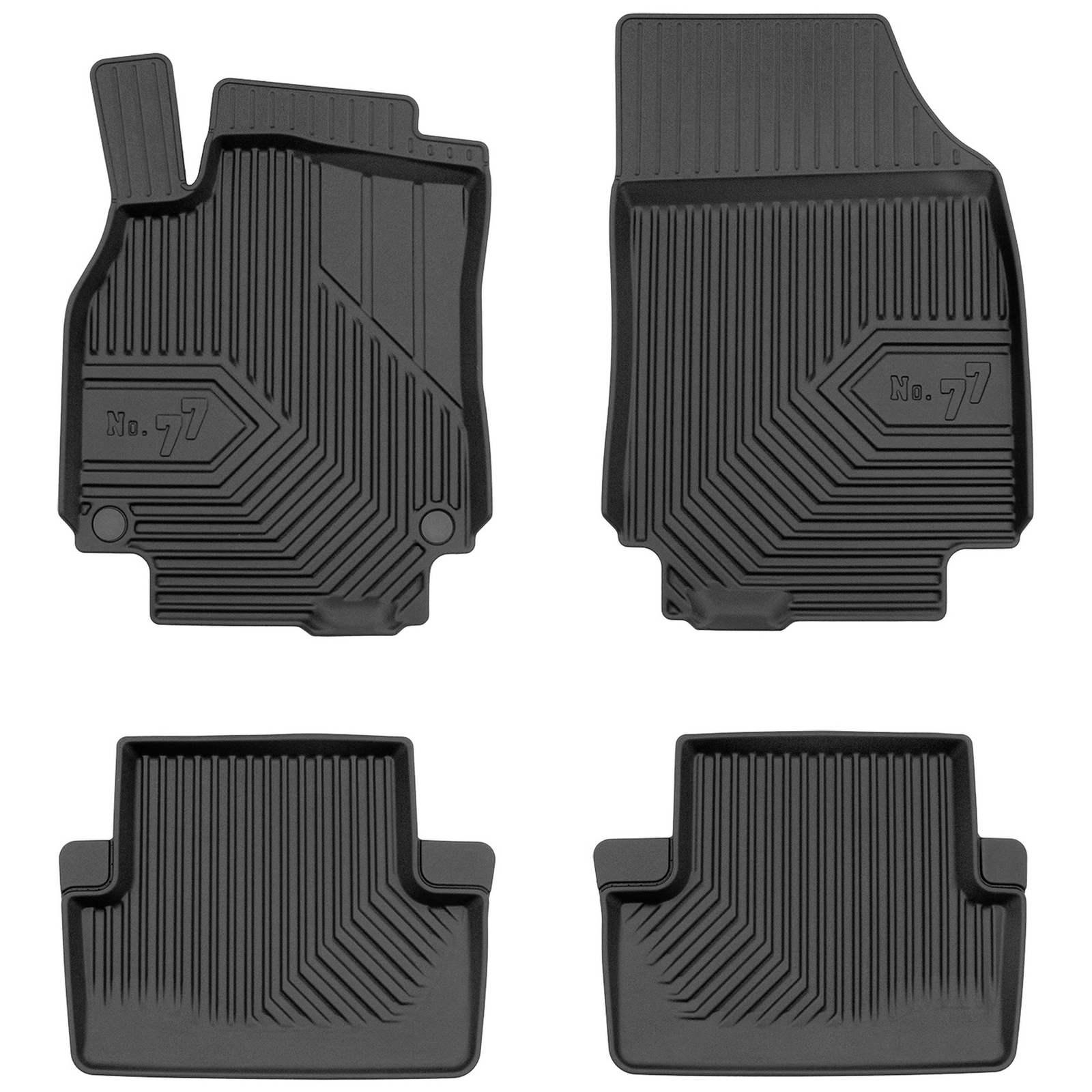 Tapis de sol TPE Frogum No.77 auto en caoutchouc 3D pour Renault Fluence 2009-2016