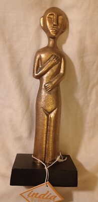 Bronze Production Technique Metal Figure Made In India 10 3/4''