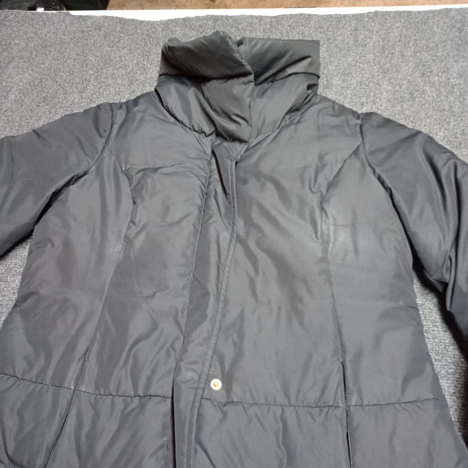 Ellen Tracy утка вниз куртки женщин средний длинный черный пуховик пальто - Изображение 2 из 4