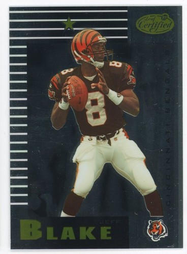 1999 Leaf Certified Jeff Blake [Mirror Gold] #22 card