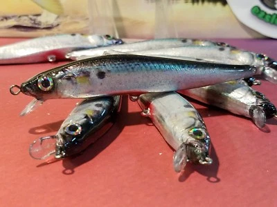 EZ'S LURES CUSTOM WRAPPED 95MM JERKBAITS