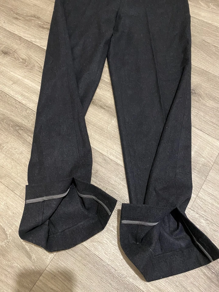 PANTALONES DE CORTE LANA VIRGEN GUNEX by brunello cucinelli controllo 02 negro talla ee. uu. 4 Foto 3 de 4