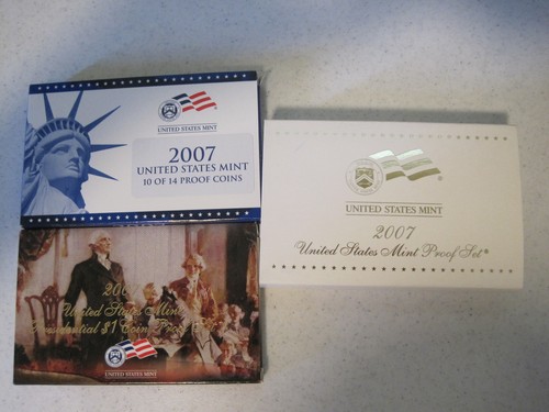 2007 US Mint Proof Set 14 Coins with COA & OGP - 第 1/9 張圖片
