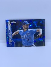 2020 Topps Chrome Sapphire Baseball Glenn Sparkman #679 Kansas City Royals
