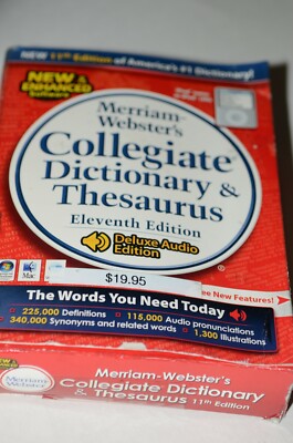 Merriam-Webster's Collegiate Dictionary, 11th Edition, Burgundy Leather-Look, In