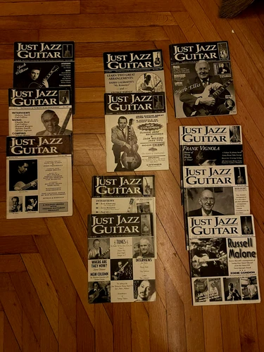 Vintage LOT 11 Issues 1990's Just Jazz Guitar Magazine 1995 - 1999