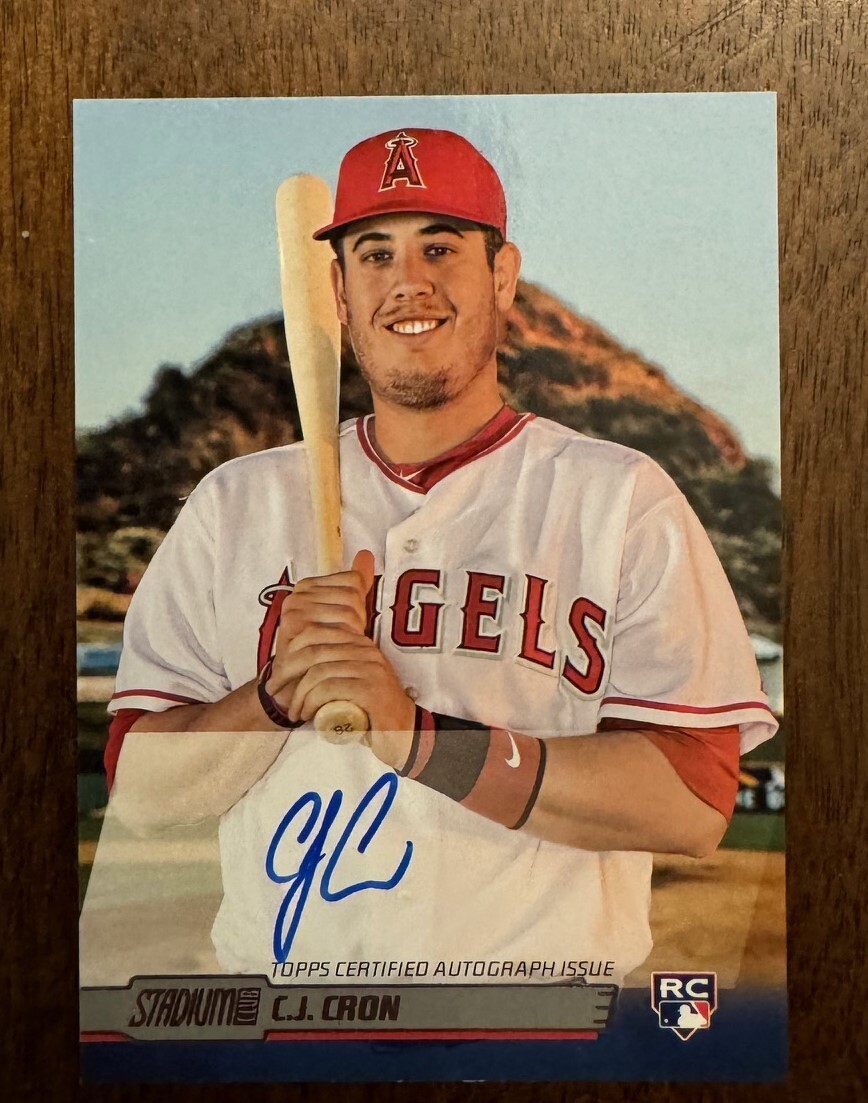 2014 TOPPS STADIUM CLUB ROOKIE RC SP AUTOGRAPH AUTO CJ C.J. CRON #SCA-CCR MLB