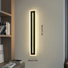 LED Wall Light Sconce Outdoor Modern Lamp Exterior Lights Long Strip Waterproof
