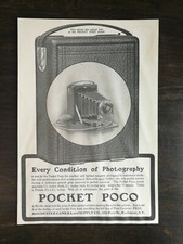 Vintage 1902 Pocket Poco Camera Rochester Camera Supply Original Ad - 1021