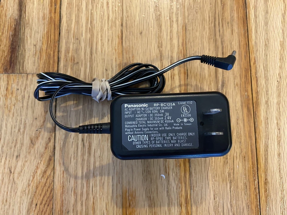 Cargador de batería de 3 V adaptador de corriente alterna genuino Panasonic RP-BC125 para Rn-122 Foto 4 de 4