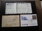 Lot - 2 envelopes (without stamp) one card (B5)
