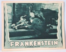 Frankenstein Original Vintage Horror Movie Poster Lobby Card Boris Karloff 1938