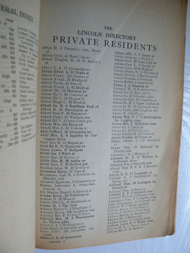 Kellys Directory of Lincoln and North Hykeham.1974.Names.Streets.Trades.Roads - Picture 5 of 15