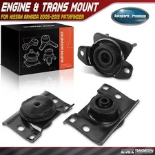 3x Engine Motor & Transmission Mount for Nissan Armada 2005-2015 Pathfinder 4WD