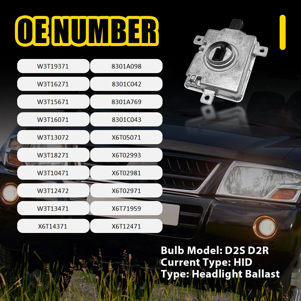 2X For Honda Accord Euro X6T02971 W3T16271 Ignitor Ballast Module Control Unit - image 3 of 4