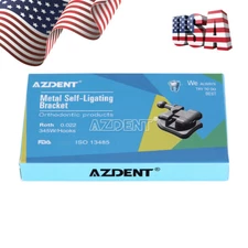 AZDENT Brackets ortodónticos dentales autoligables Roth/MBT.022 Ganchos 345