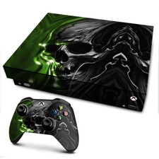 Xbox One X Console Skins Decal Wrap ONLY Dark Skull