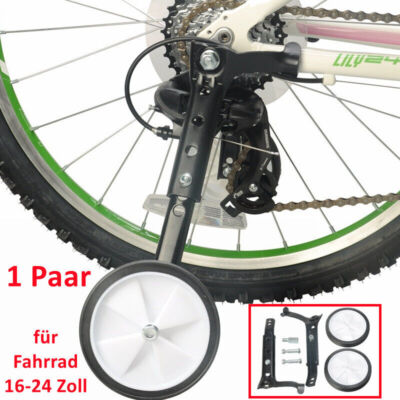 1 Paar Stützräder Hilfsräder Stützrad für Fahrrad 16 18 20 22 24 Zoll Kinderrad