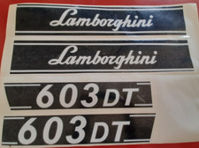 KIT ADESIVI DECALCOMANIE LAMBORGHINI 603 DT PER TRATTORI AGRICOLI GOMMATI