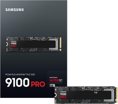 Samsung 9100 PRO NVMe SSD 1TB - M.2 2280 - PCIe 5.0 (MZ-VAP1T0BW)