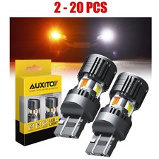 Switchback 7443 7444NA 2-20PCS LED Turn Bulbs Anti Hyper Flash Amber White Light