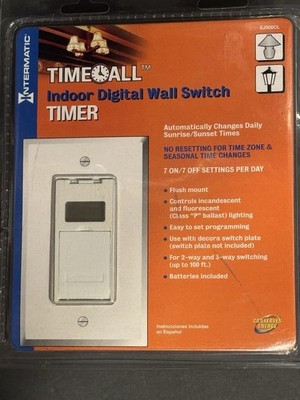 Intermatic EJ500cl Time All Wall Switch Timer - Knob Adjustment - New Sealed.