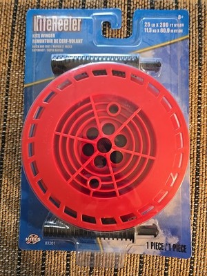 Kite Reeler Winder Red 25lb x 200 ft Nylon NEW! X-Kites Brainstorm Very Handy!