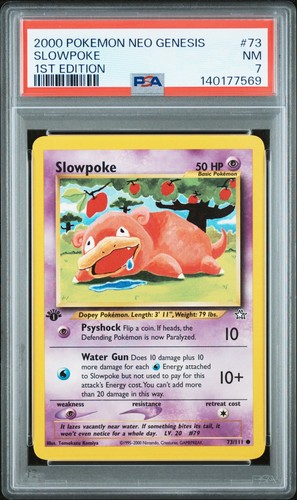 Slowpoke (1st Edition) graded PSA 7 for sale on eBay