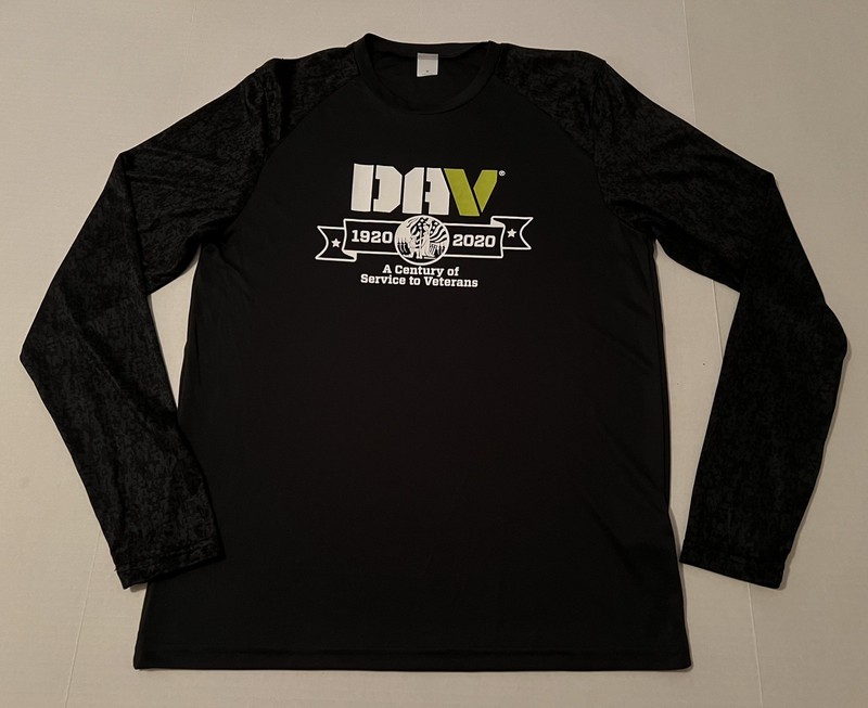 NEW Disabled American Veterans DAV Century Long Sleeve Shirt Unisex Adult Size M