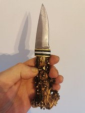 6.Jagdmesser aus Edelstahl. Feststehende Klinge. Handgefertigtes Jagdmesser.