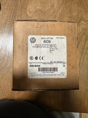 Allen Bradley 609-BAW  manual starter **NEW IN BOX!!