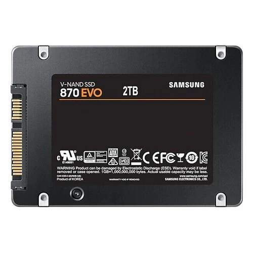 Samsung 870 EVO SSD 2TB 2.5 Zoll SATA 6Gb/s Interne Solid-State-Drive MZ-77E2T0B