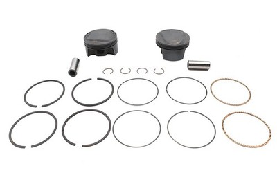 100 inch Ultima 3.875 inch Bore Piston Set.005 Oversize for Harley-Davidson