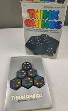 1984 Pressman THINK OMINOS Solitaire Board Game Complete *Box In Poor Condition*