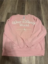 Disney Parks Walt Disney World Est. 1971 Pink Pullover Sweatshirt Adult XL NWT